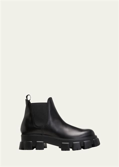 prada orange chelsea boots|prada chelsea monolith boots.